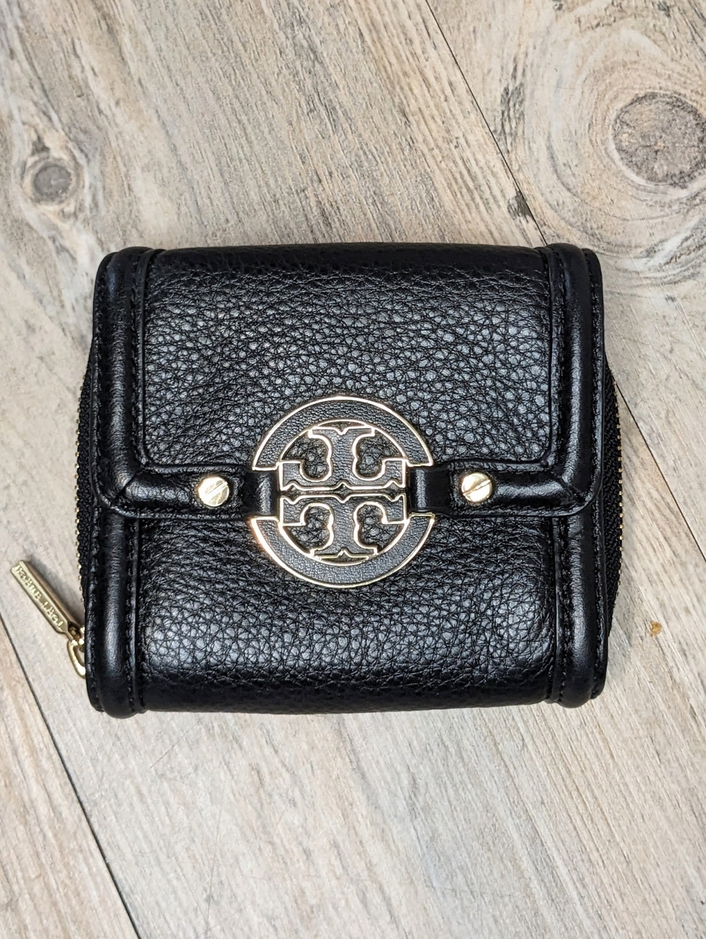 Tory Burch Amanda Leather Wallet Black